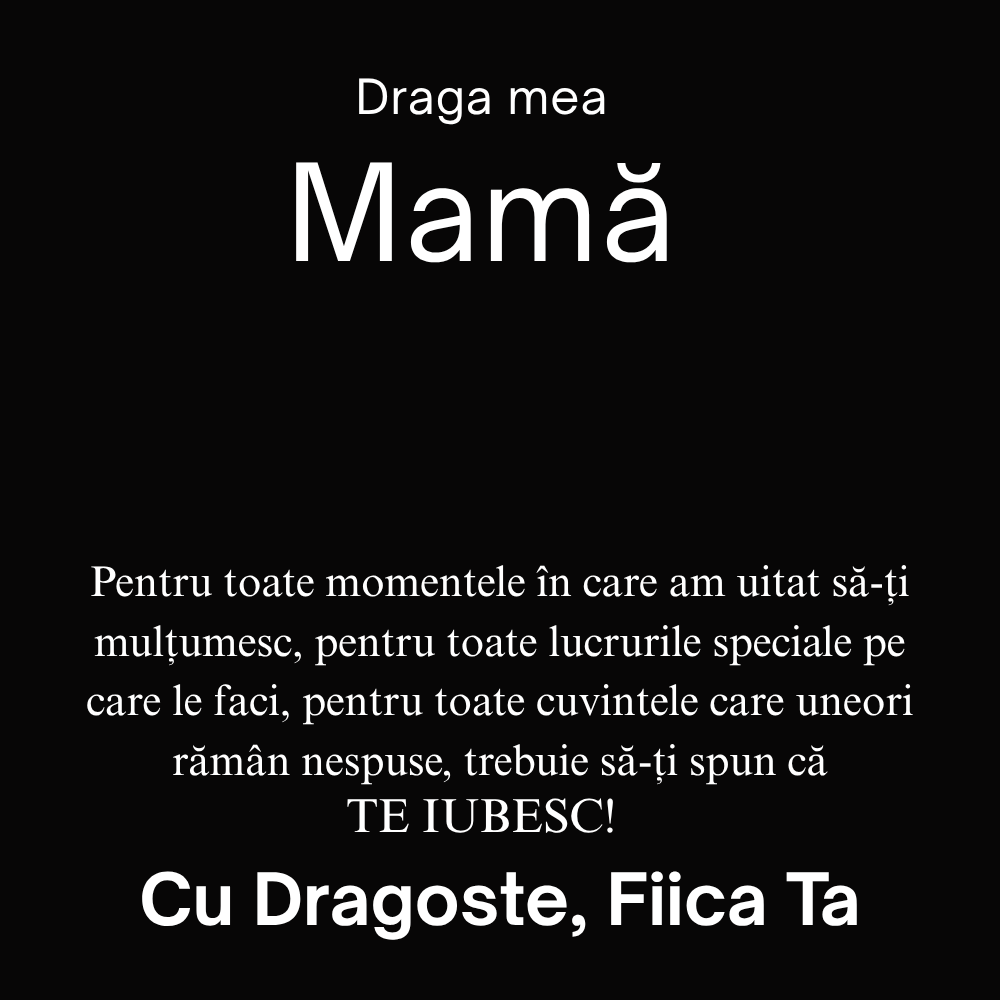 Cadou Pentru Mama mea draga   - Colier inimă Love