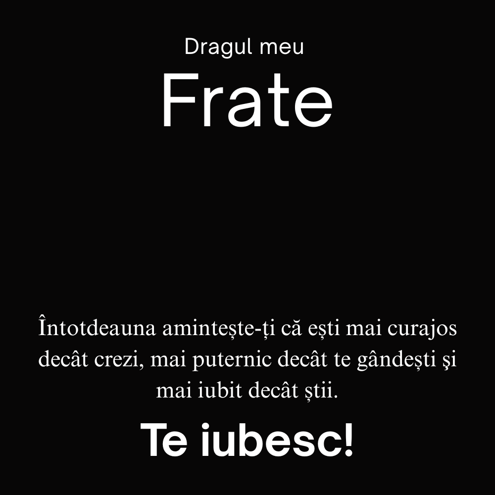Cadou Pentru fratele meu  drag - Lănțișor Cruce
