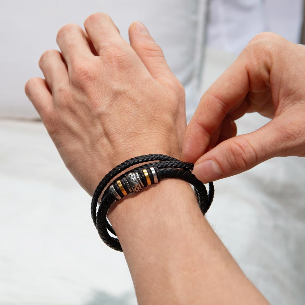 Gift for my son - Braided Leather Bracelet