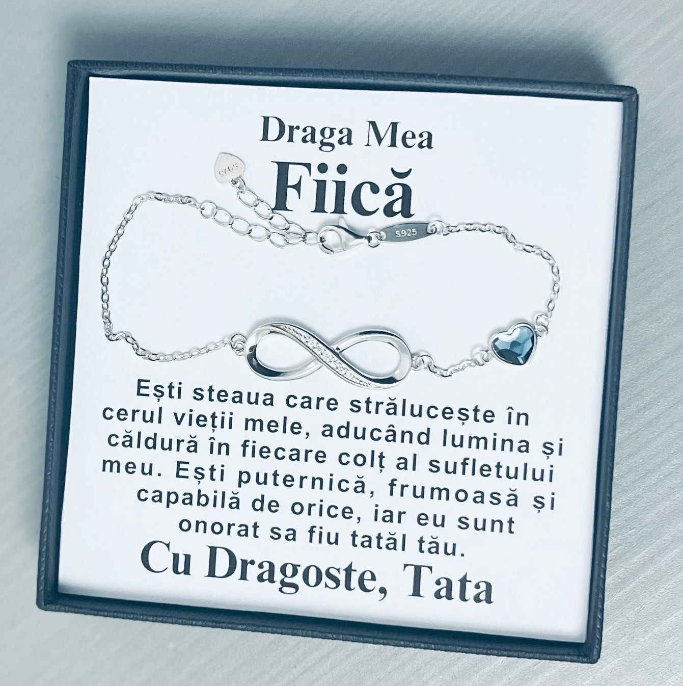 Draga Mea Fiică-Brățară Infinite Love