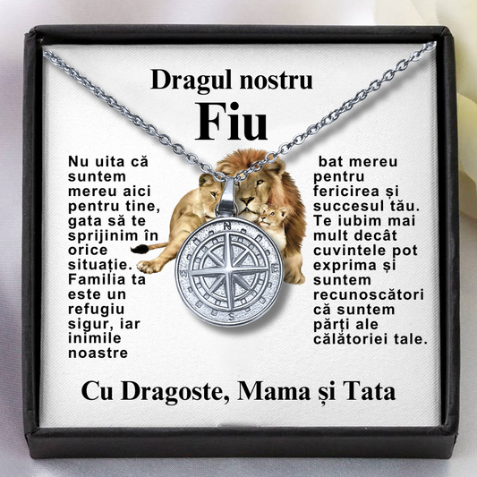 Our Dear Son - Compass Necklace