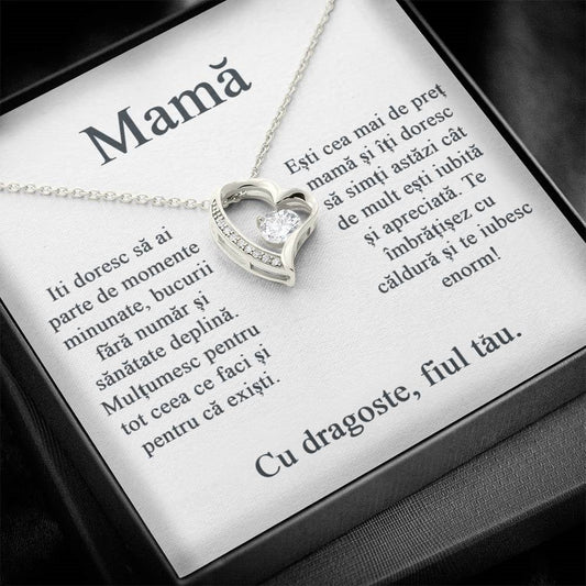 For mother from son - Heart Necklace