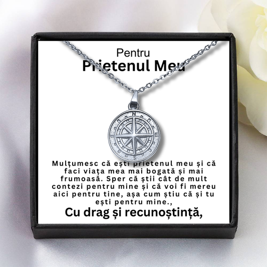 Barátomnak - Iránytű Üzenet Nyaklánc
