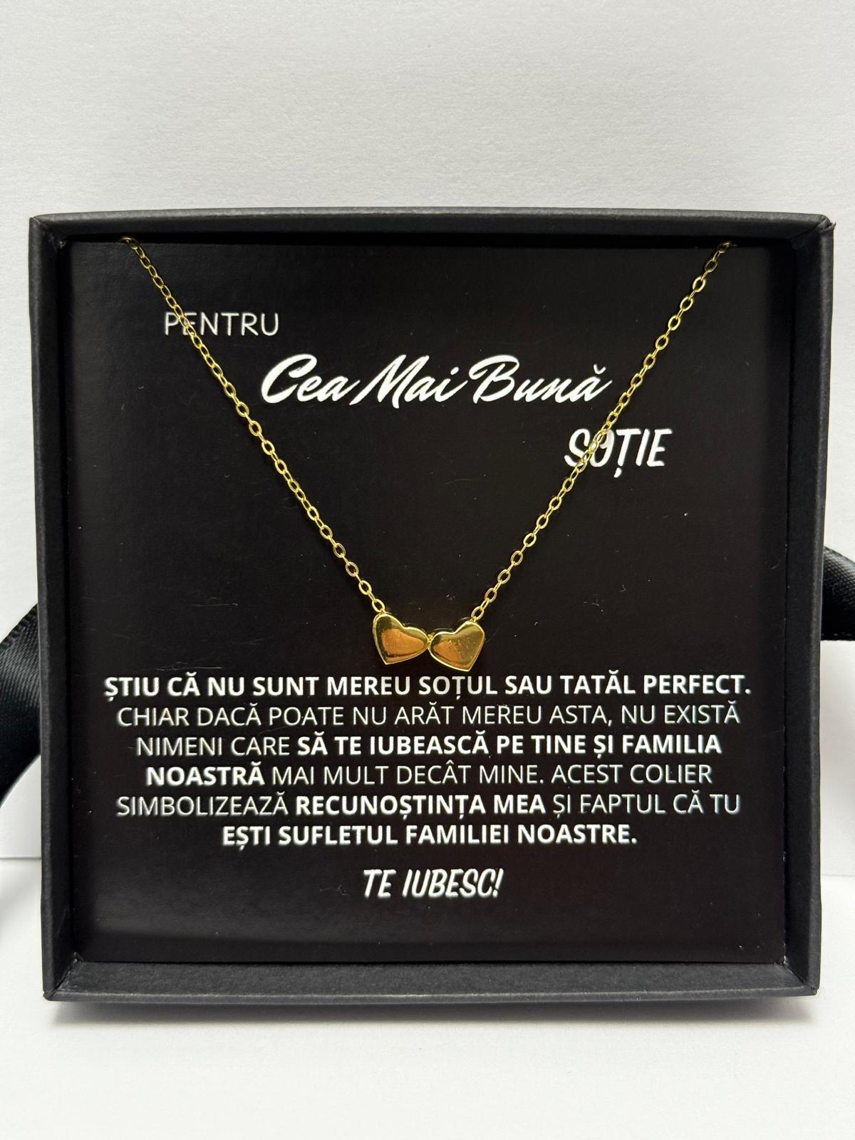 Wife Gift - Gold Heart Necklace