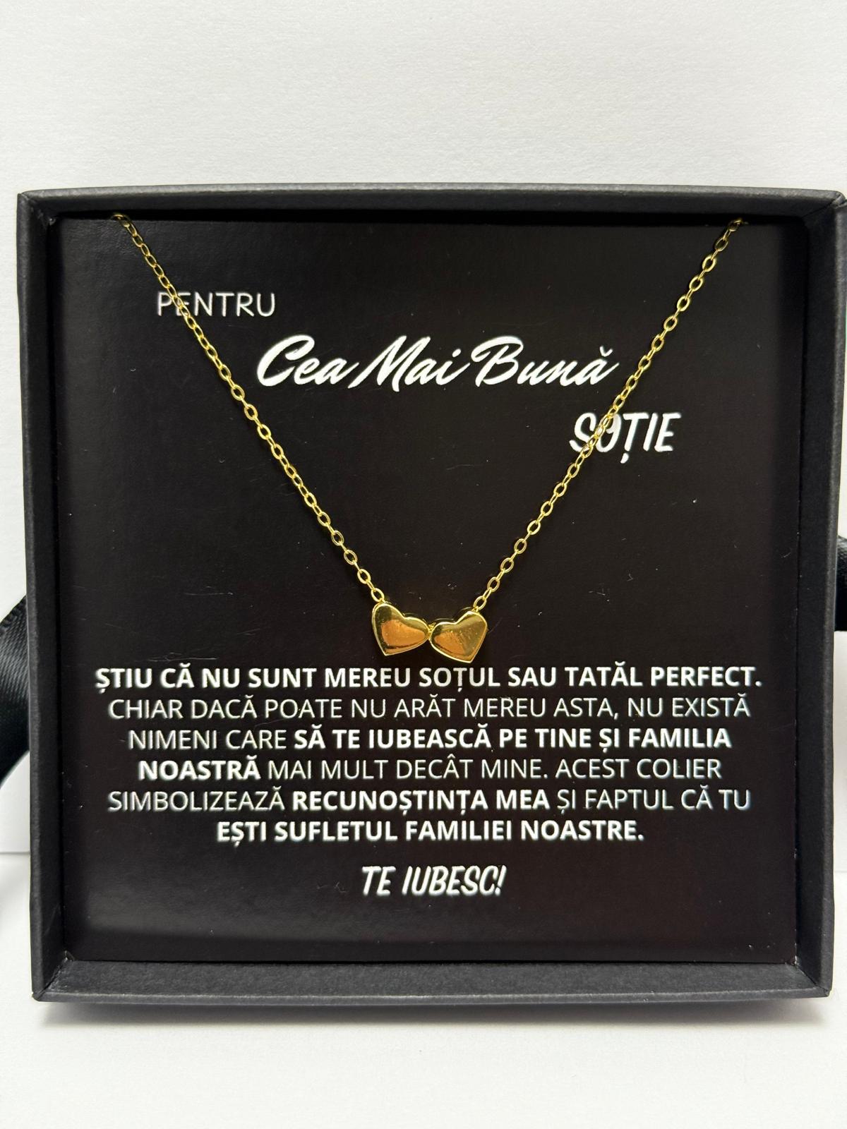 Wife Gift - Gold Heart Necklace
