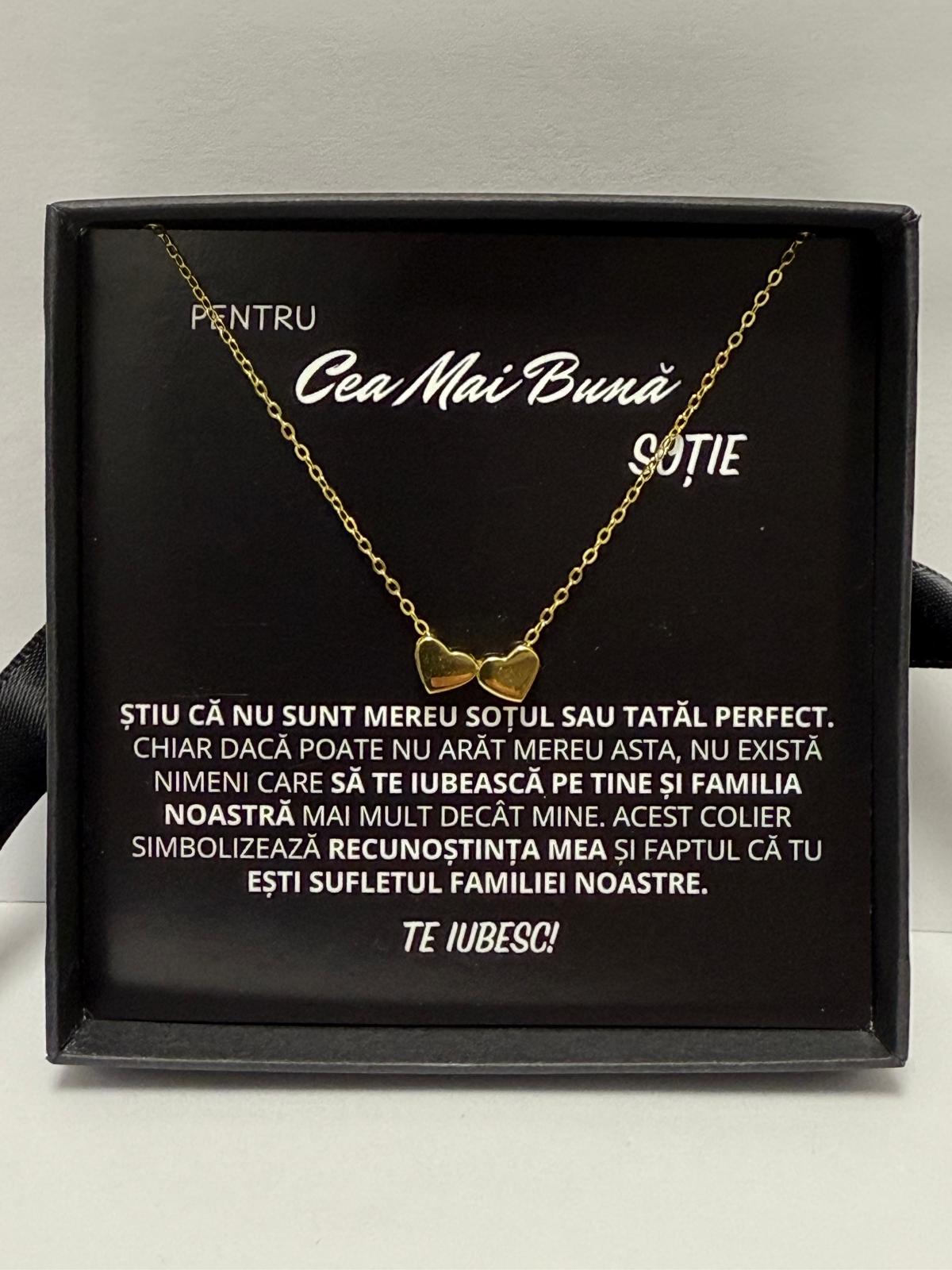 Wife Gift - Gold Heart Necklace