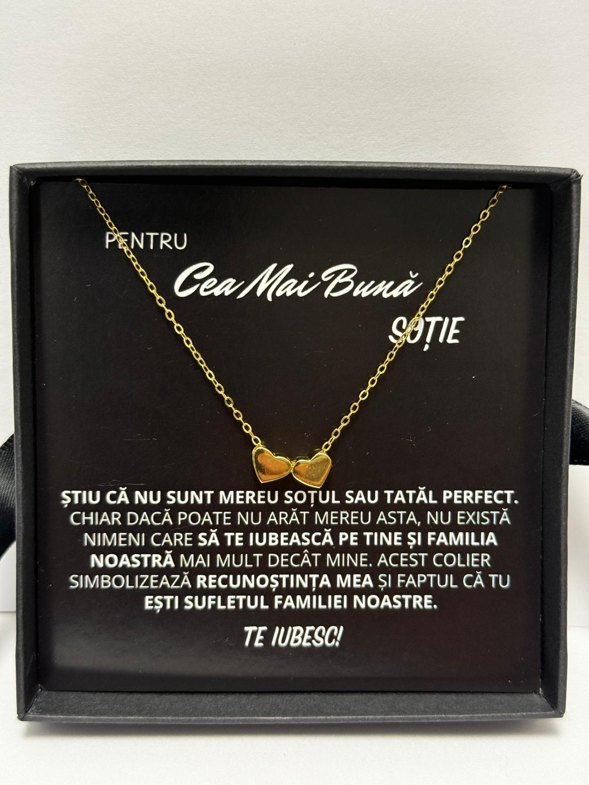 Wife Gift - Gold Heart Necklace