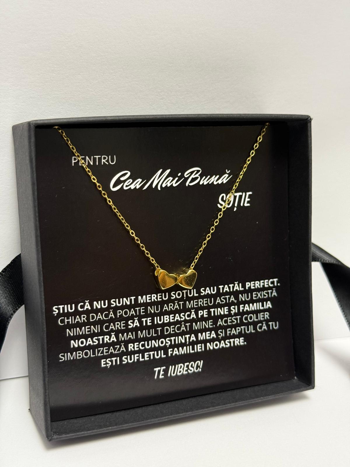 Wife Gift - Gold Heart Necklace