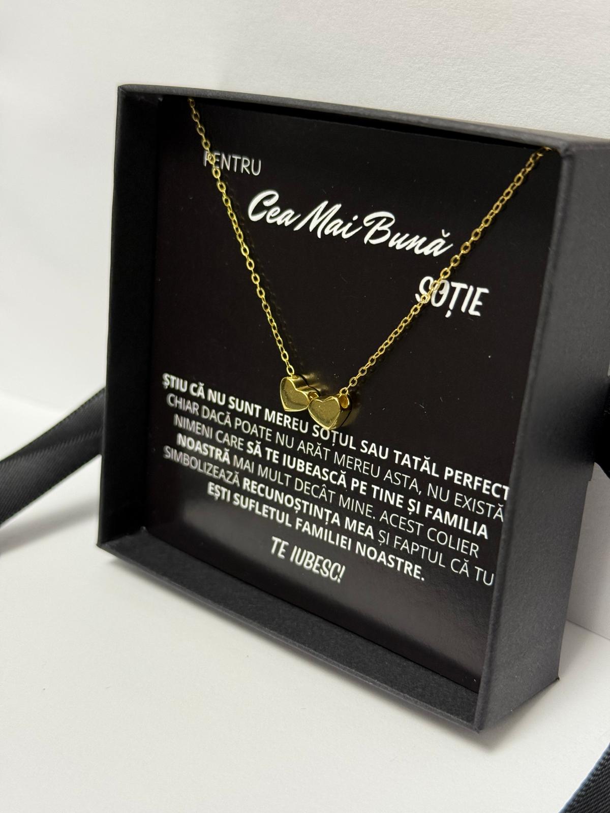 Wife Gift - Gold Heart Necklace