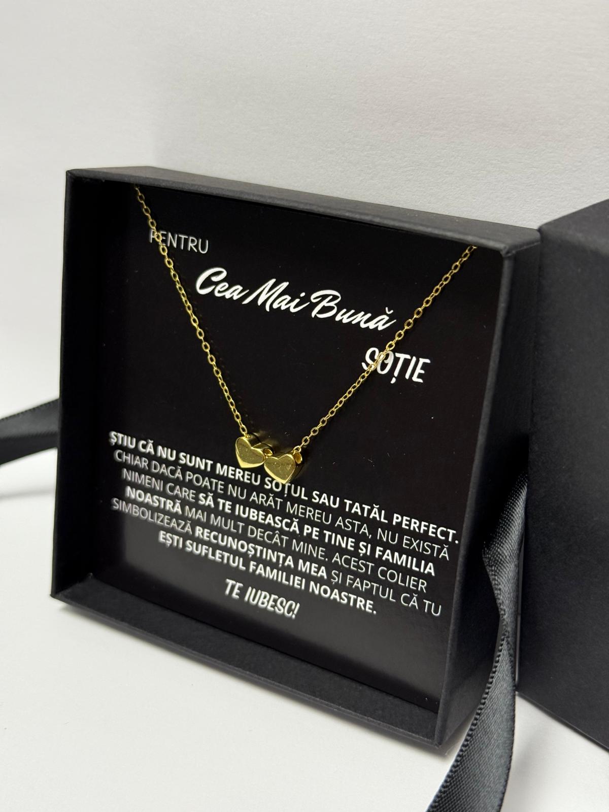 Wife Gift - Gold Heart Necklace