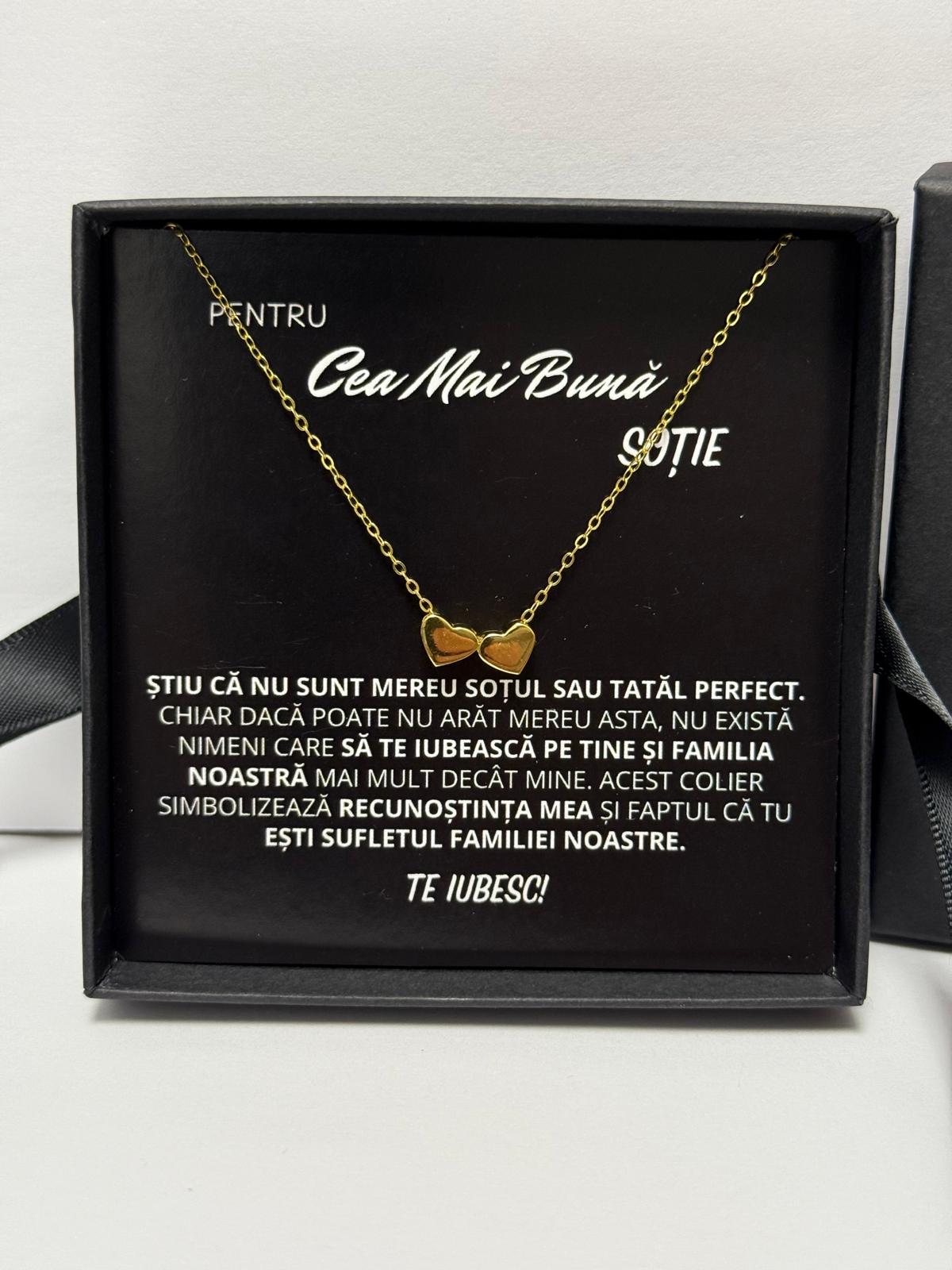Wife Gift - Gold Heart Necklace