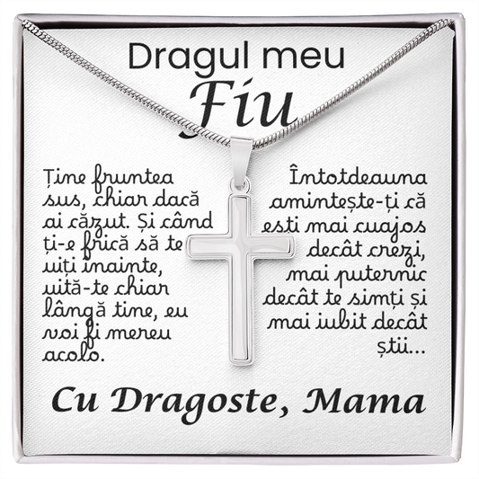 Gift for my dear son - cross necklace
