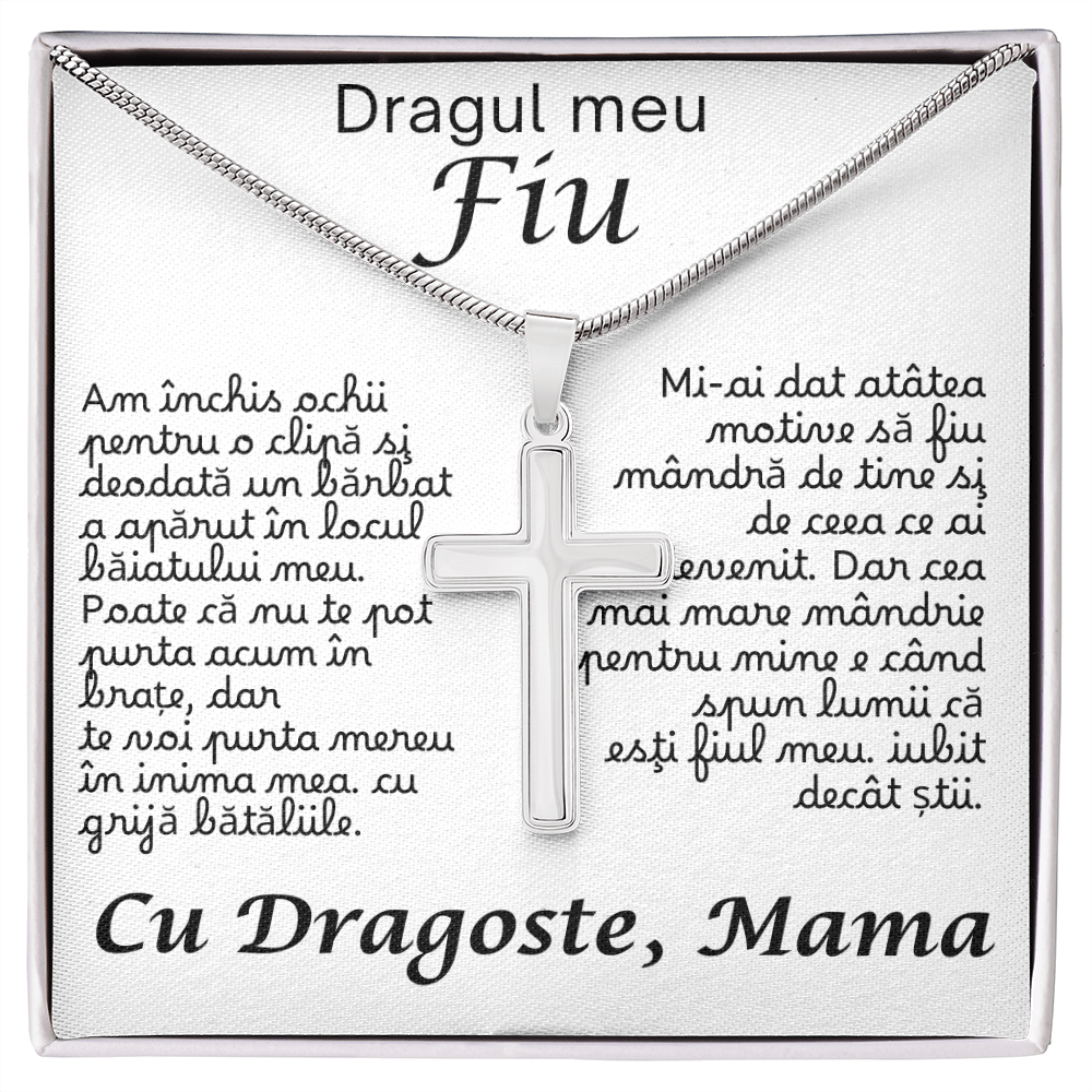 Cadou pentru fiu meu  – lănțișor cruce