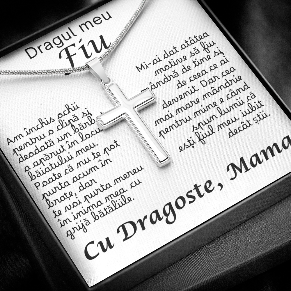 Cadou pentru fiu meu  – lănțișor cruce
