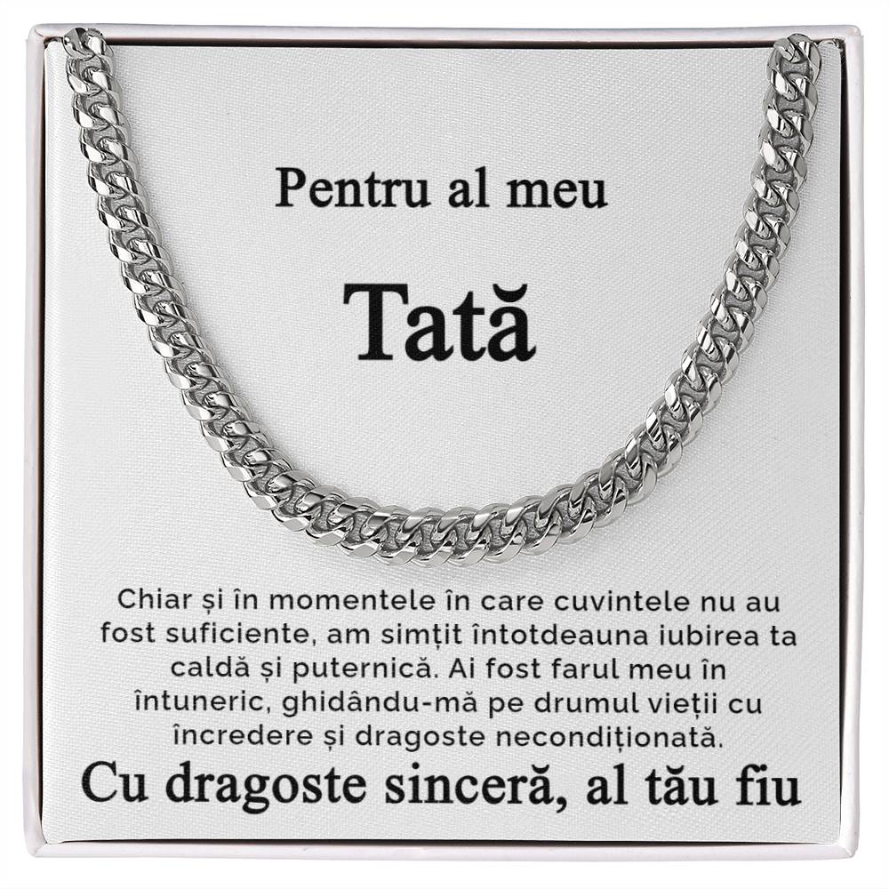 Pentru al meu tata - Lantisor Cuban Link