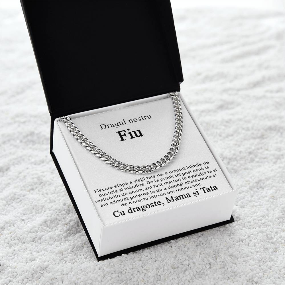 Our dear son - Cuban Link Necklace