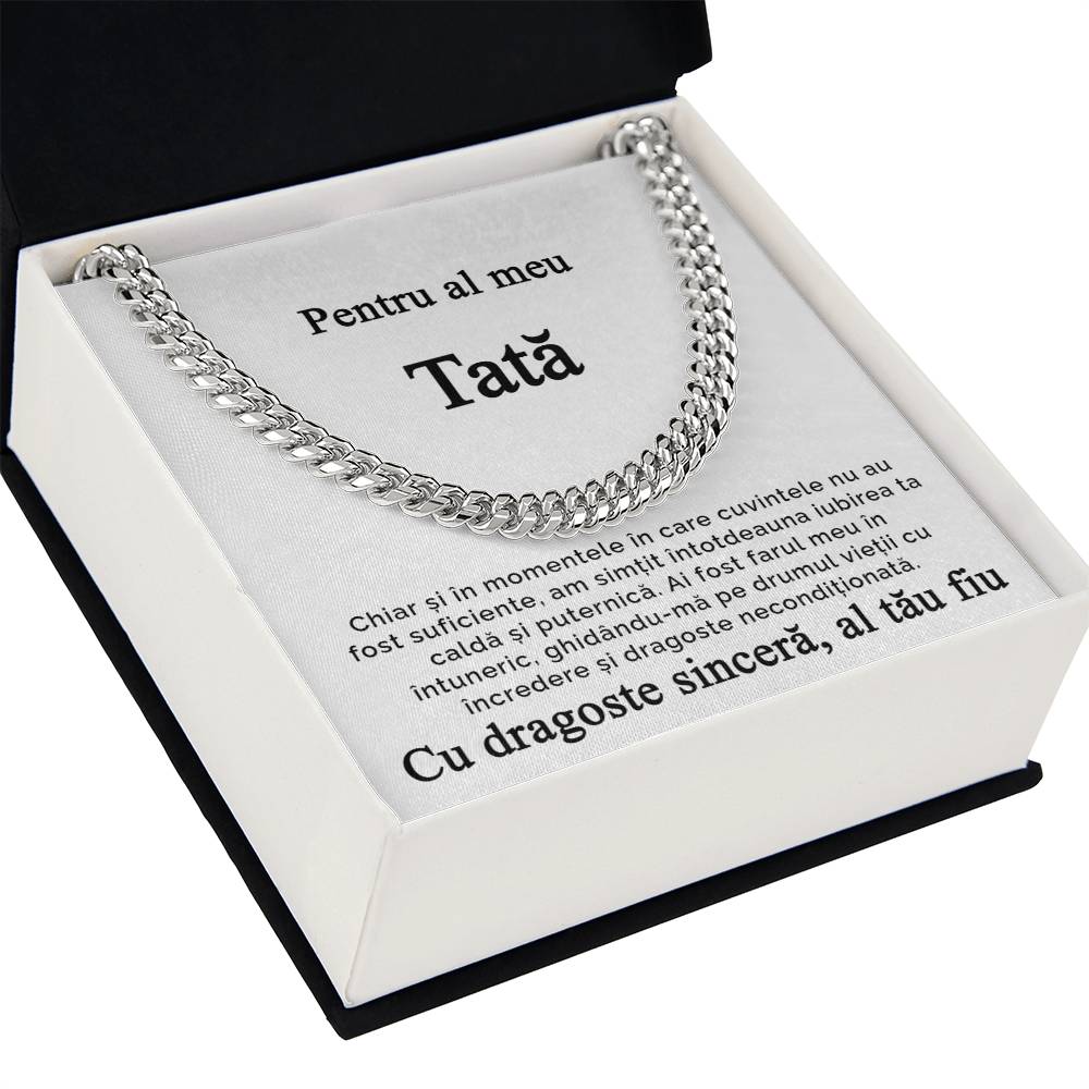 Pentru al meu tata - Lantisor Cuban Link