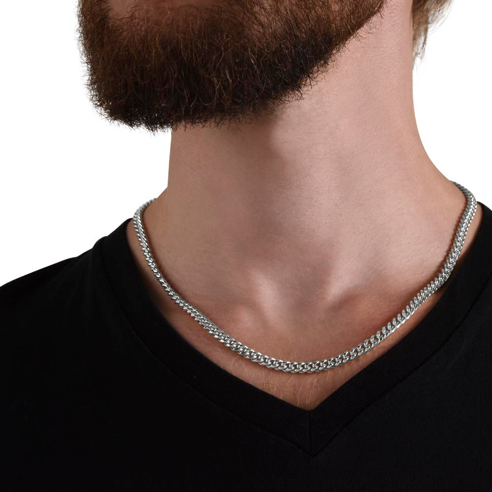 Cadou Pentru Sotul meu   - Lantisor Cuban Link