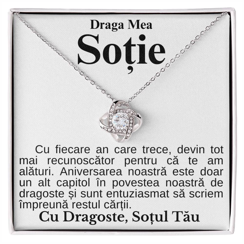 My Dear Wife - Love Knot Anniversary Necklace
