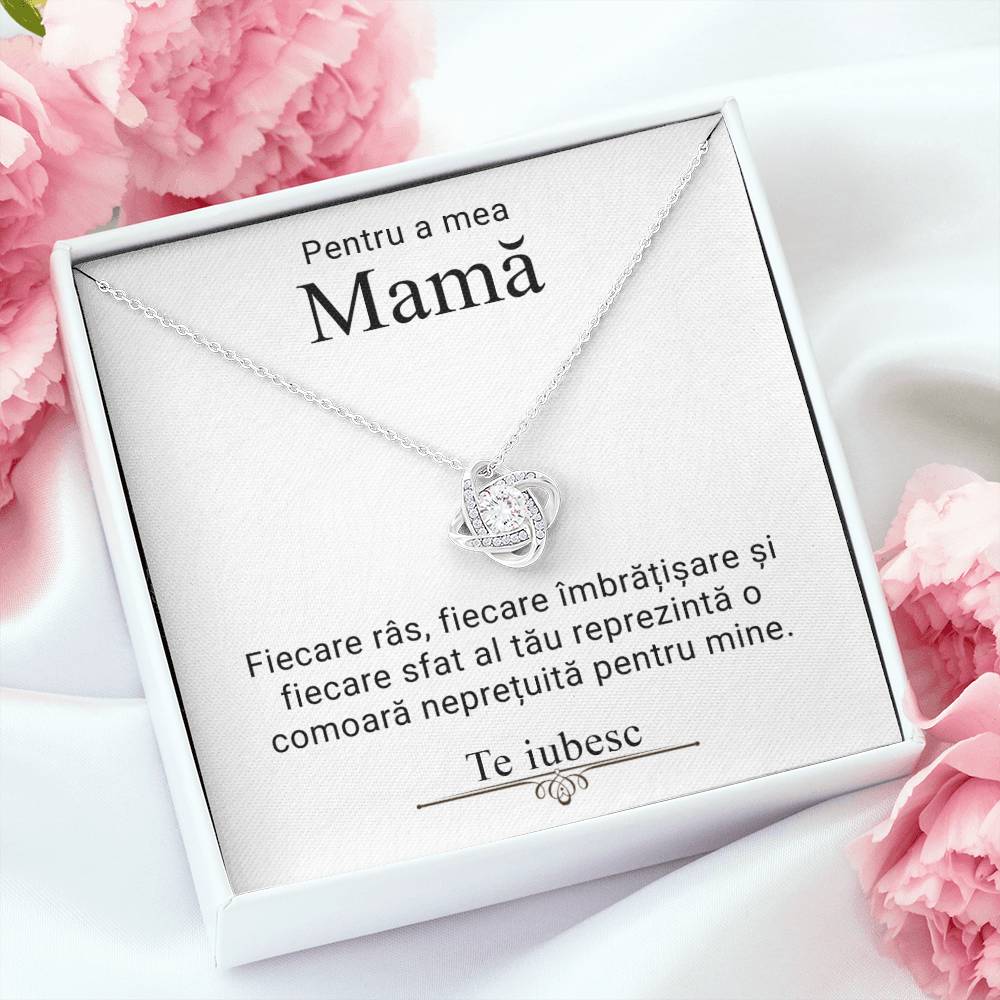 Pentru a mea mamă - colier love knot