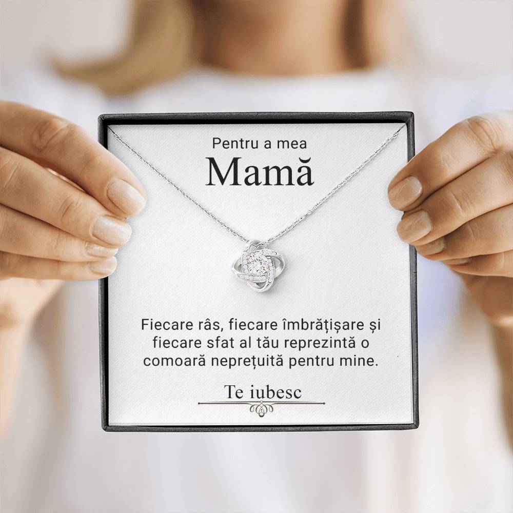 Pentru a mea mamă - colier love knot