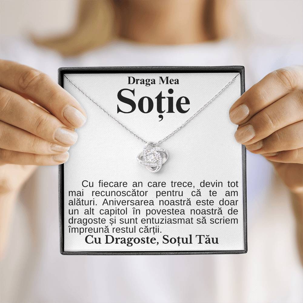 My Dear Wife - Love Knot Anniversary Necklace
