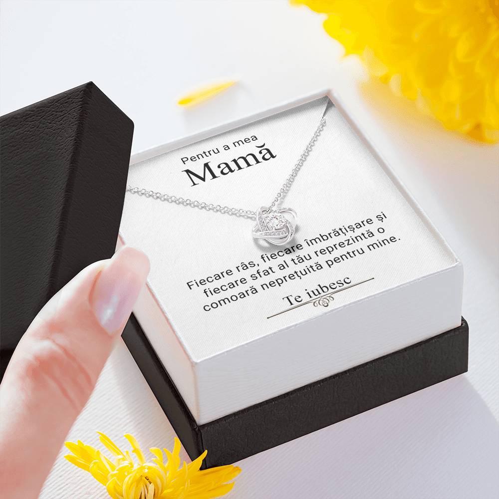 Pentru a mea mamă - colier love knot