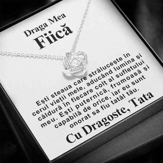 My Dear Daughter - Love Knot Father's Love Necklace