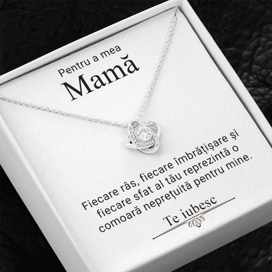 Pentru a mea mamă - colier love knot