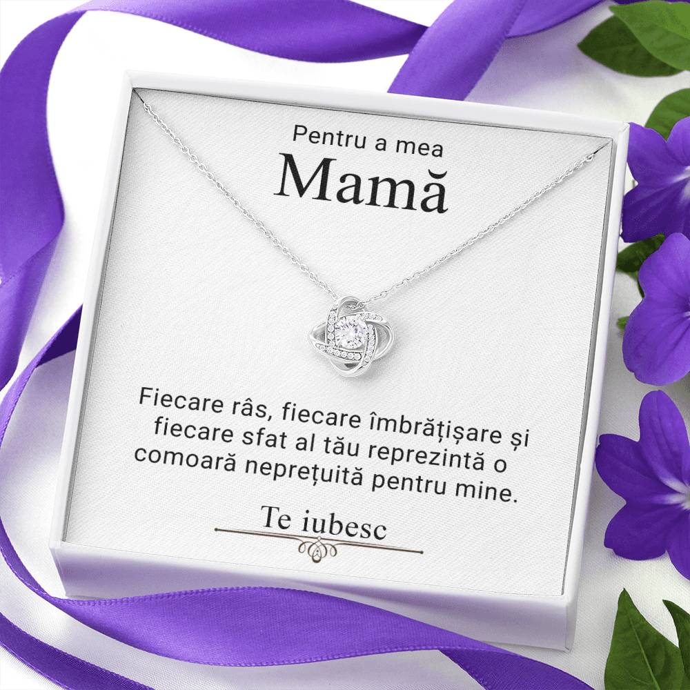 Pentru a mea mamă - colier love knot