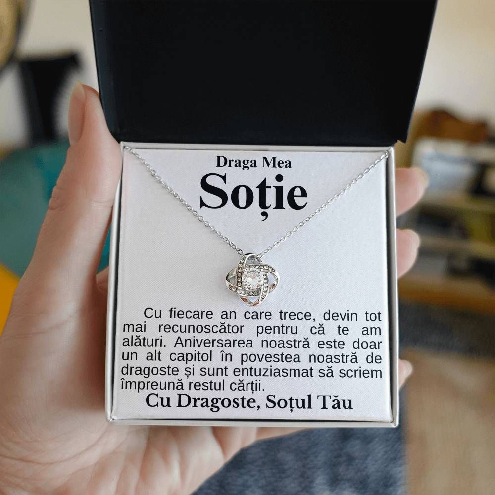 My Dear Wife - Love Knot Anniversary Necklace