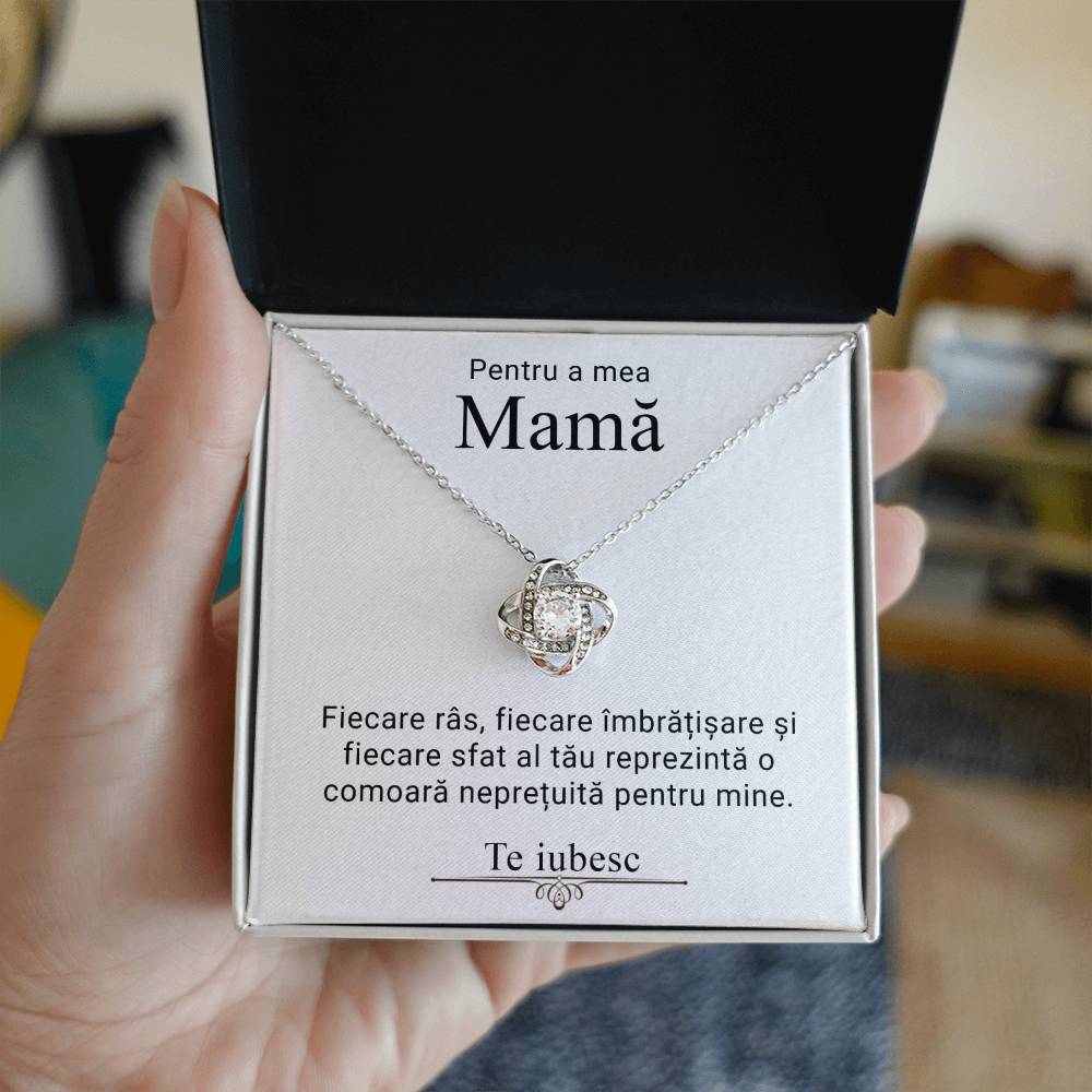 Pentru a mea mamă - colier love knot