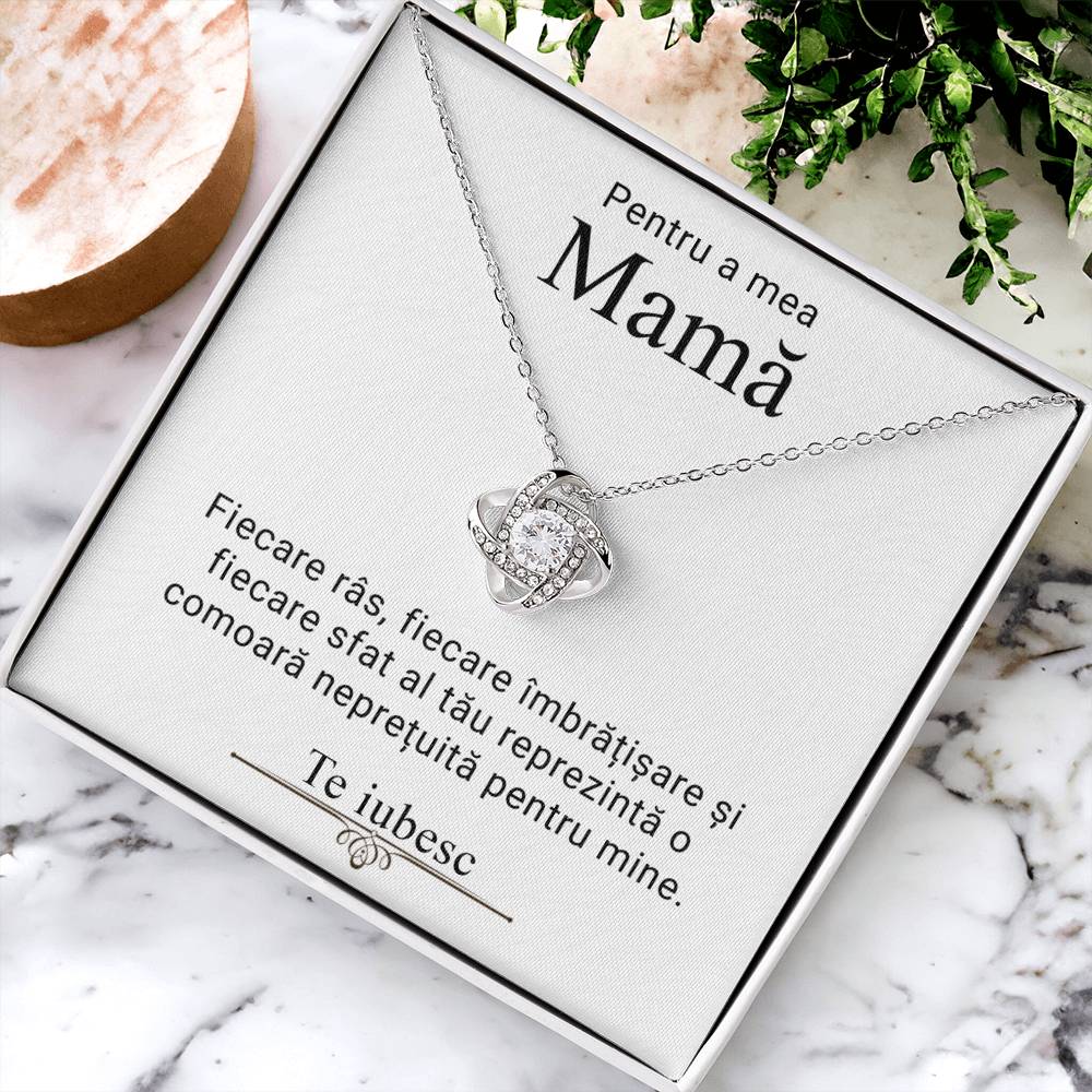 Pentru a mea mamă - colier love knot