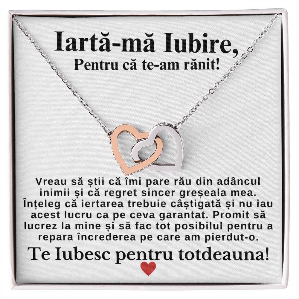 My Dear Lover - Forgiveness Pair Hearts Necklace