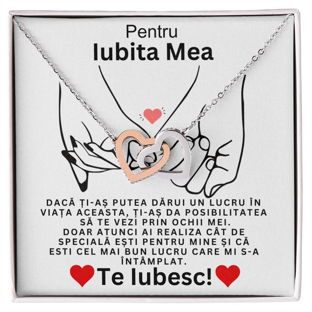 Valentine's Necklace for My Lover - Pair of Hearts
