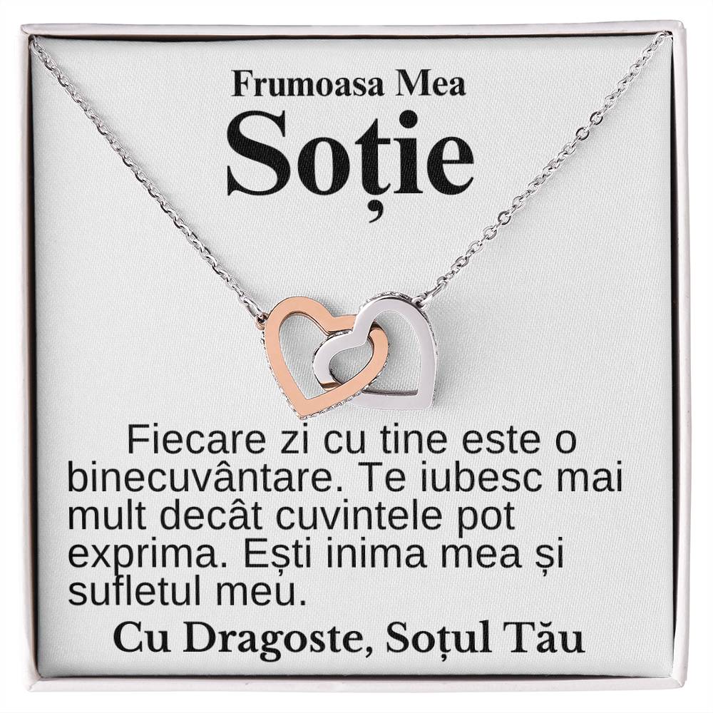My Beautiful Wife - Love Pair Hearts Necklace