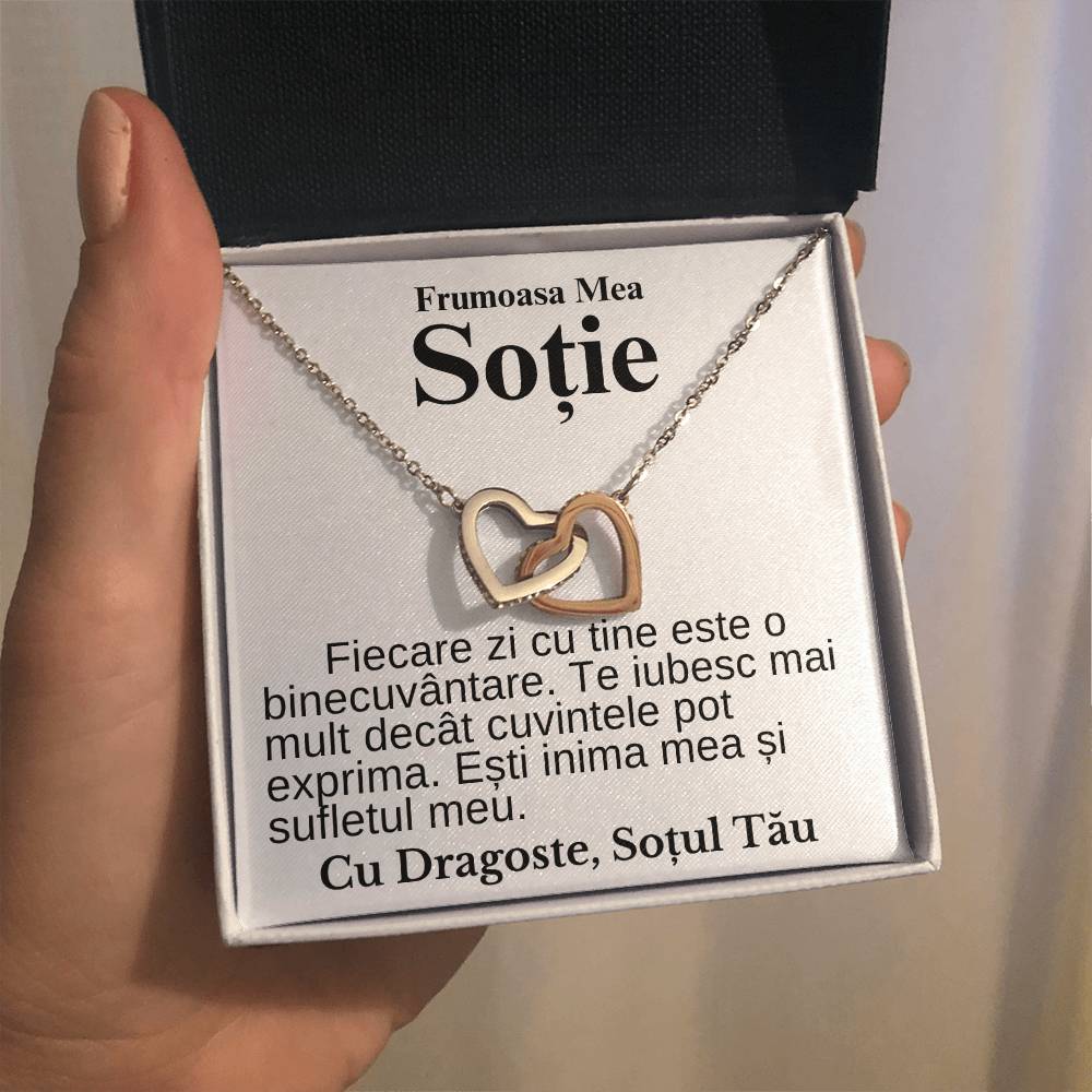 My Beautiful Wife - Love Pair Hearts Necklace