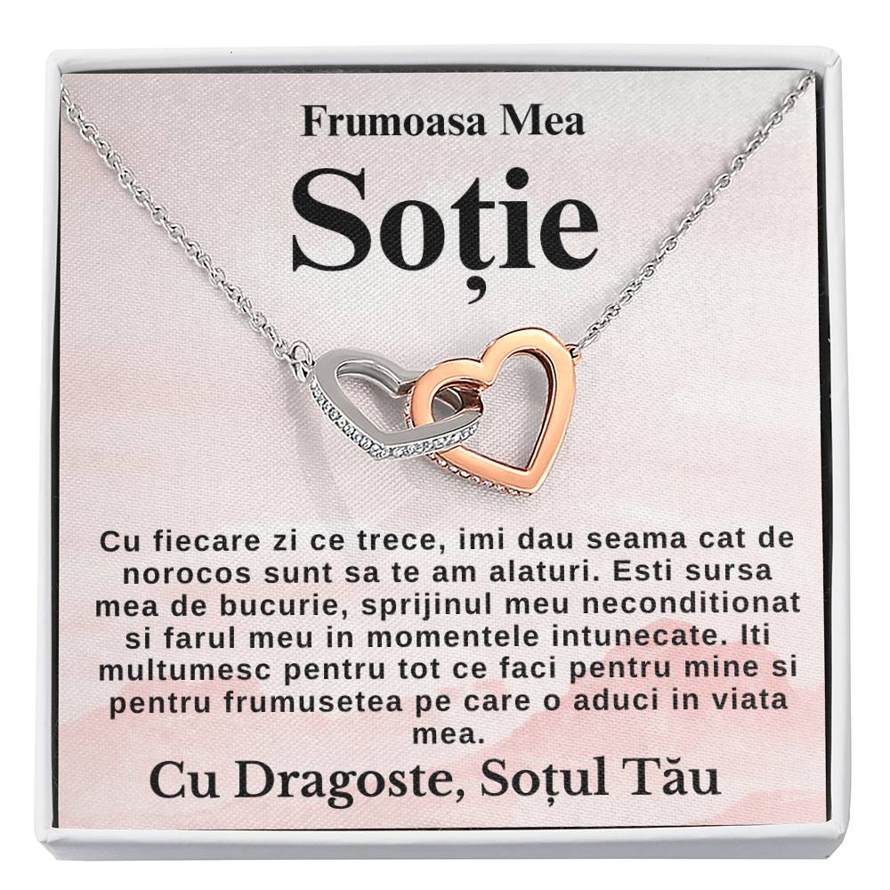 My Dear Wife – Pair of Hearts Necklace