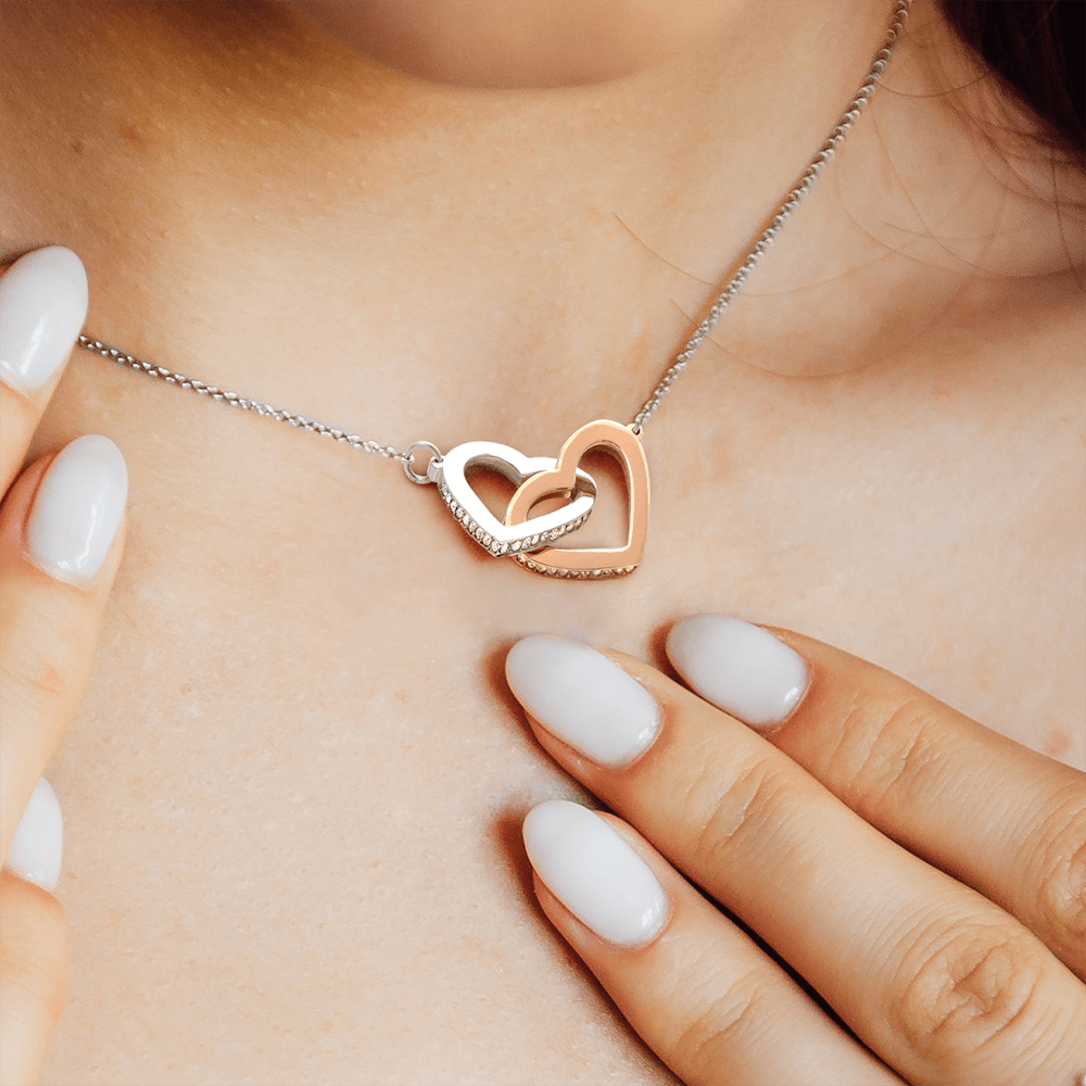Eternal Rose Jewelry – with Silver Chain engraved with "I love you" and love message card