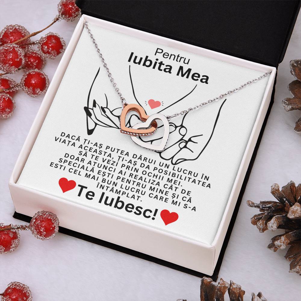 Valentine's Necklace for My Lover - Pair of Hearts