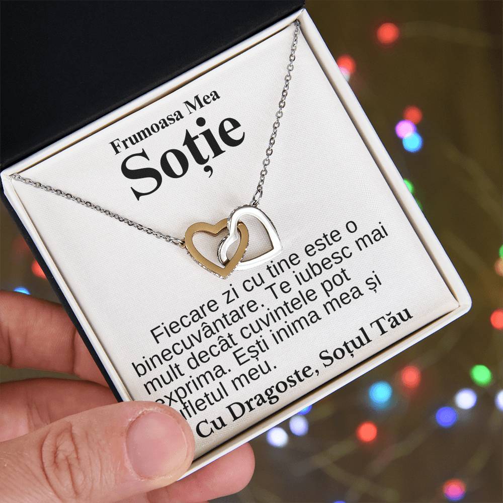 My Beautiful Wife - Love Pair Hearts Necklace