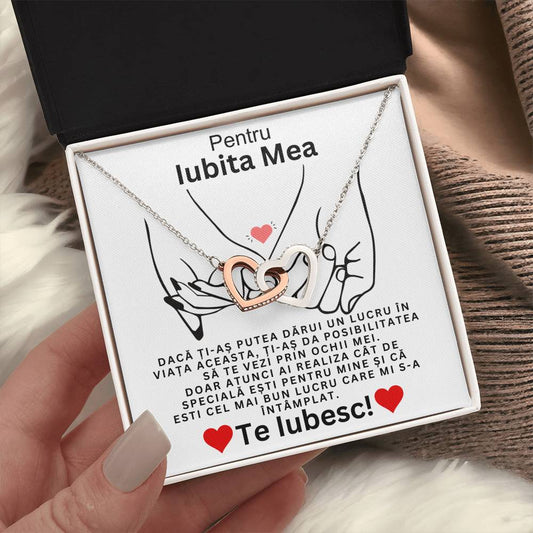 Valentine's Necklace for My Lover - Pair of Hearts