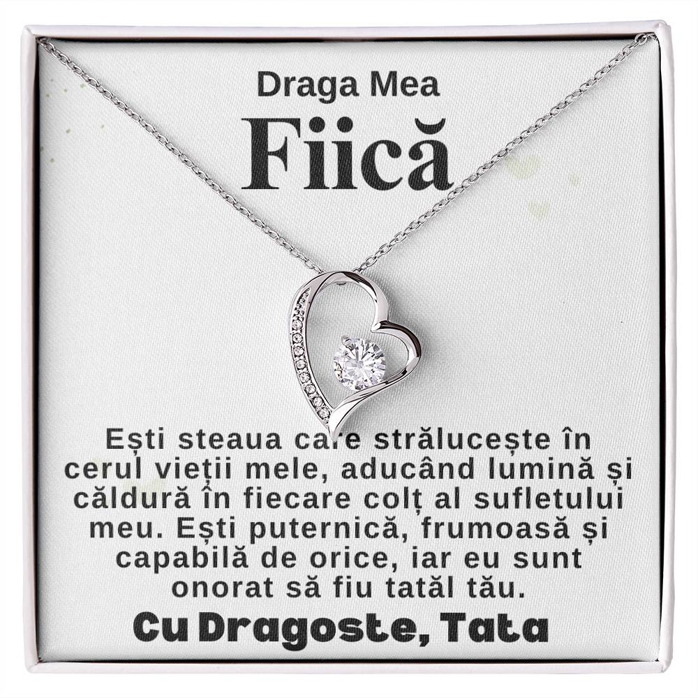 Draga Mea Fiică- Colier Heart Love