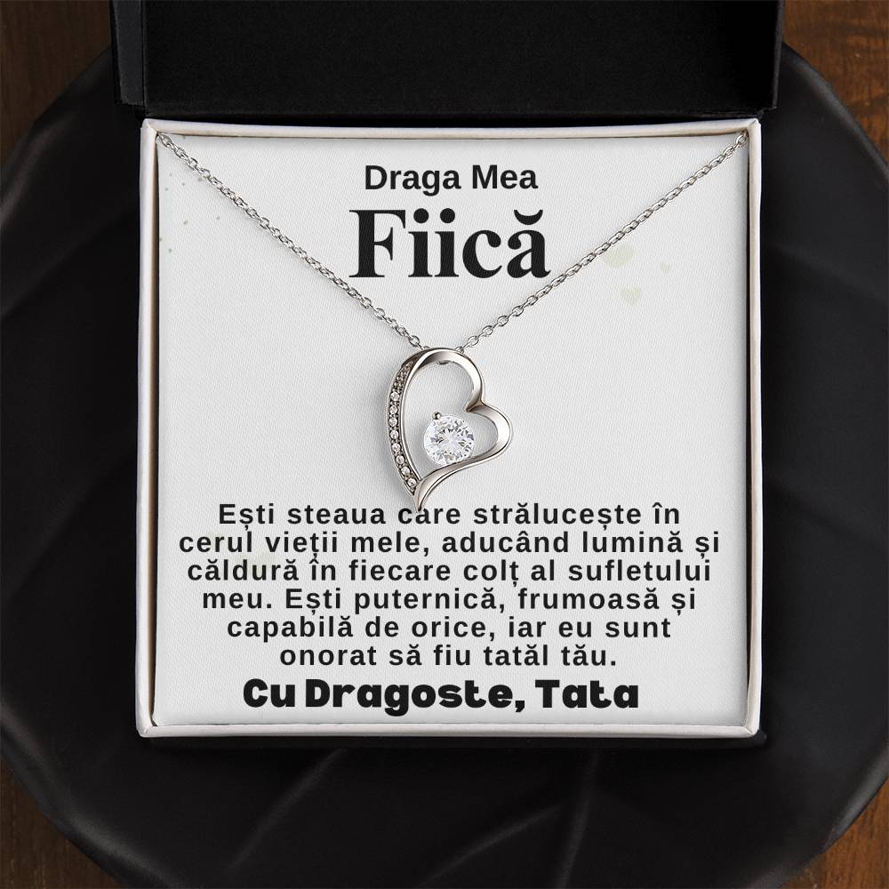 Draga Mea Fiică- Colier Heart Love