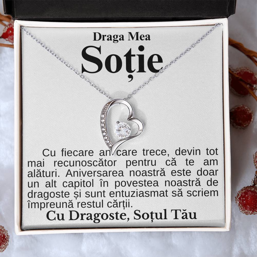 Draga Mea Soție-Colier Heart Diamond