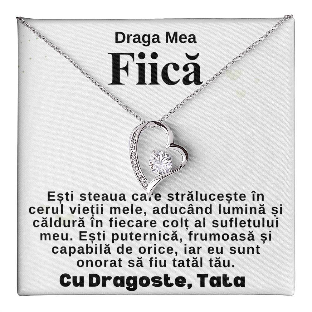 Draga Mea Fiică- Colier Heart Love