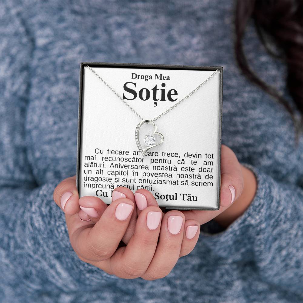 Draga Mea Soție-Colier Heart Diamond