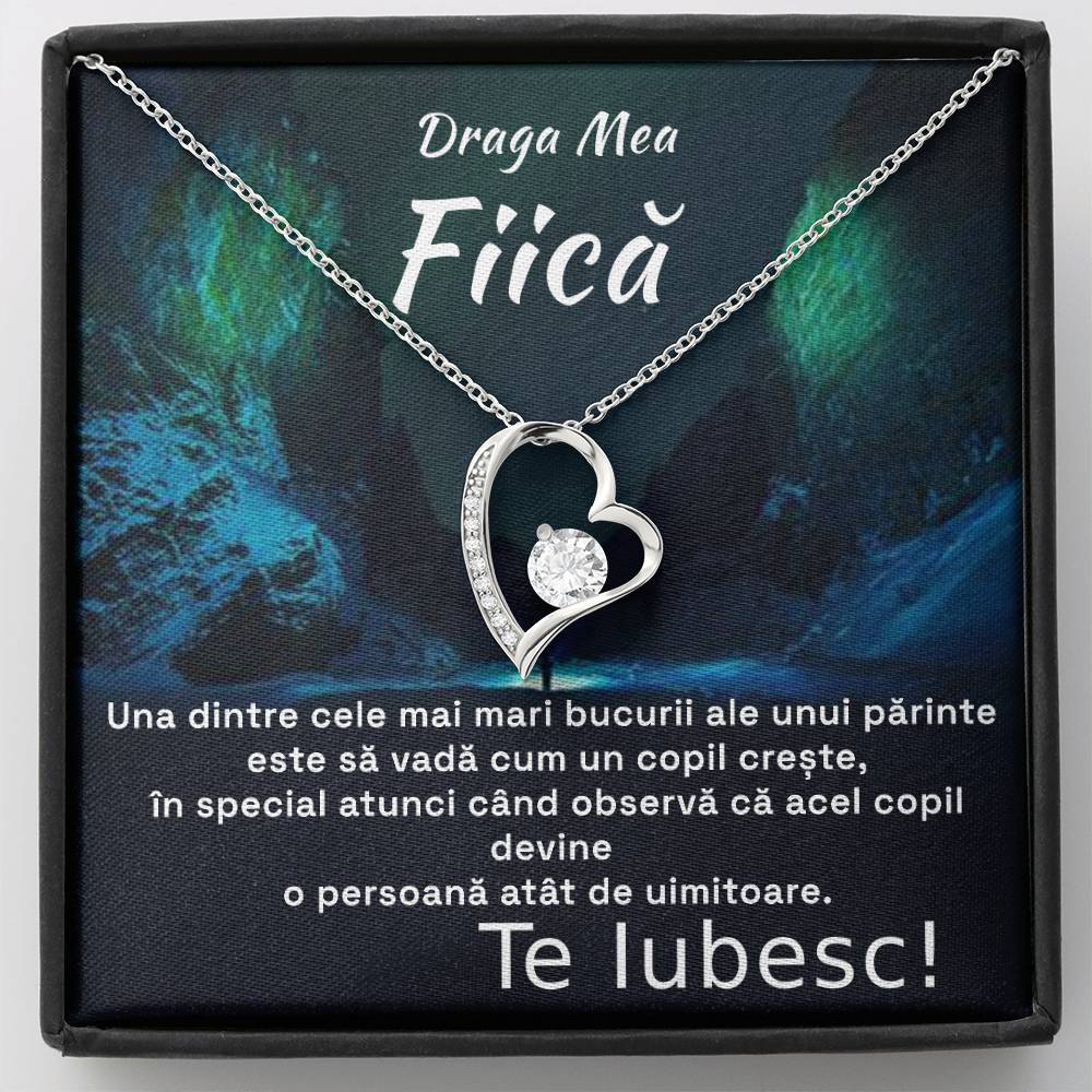Draga Mea Fiică- Colier Heart Iubire