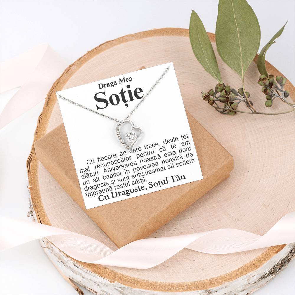 Draga Mea Soție-Colier Heart Diamond