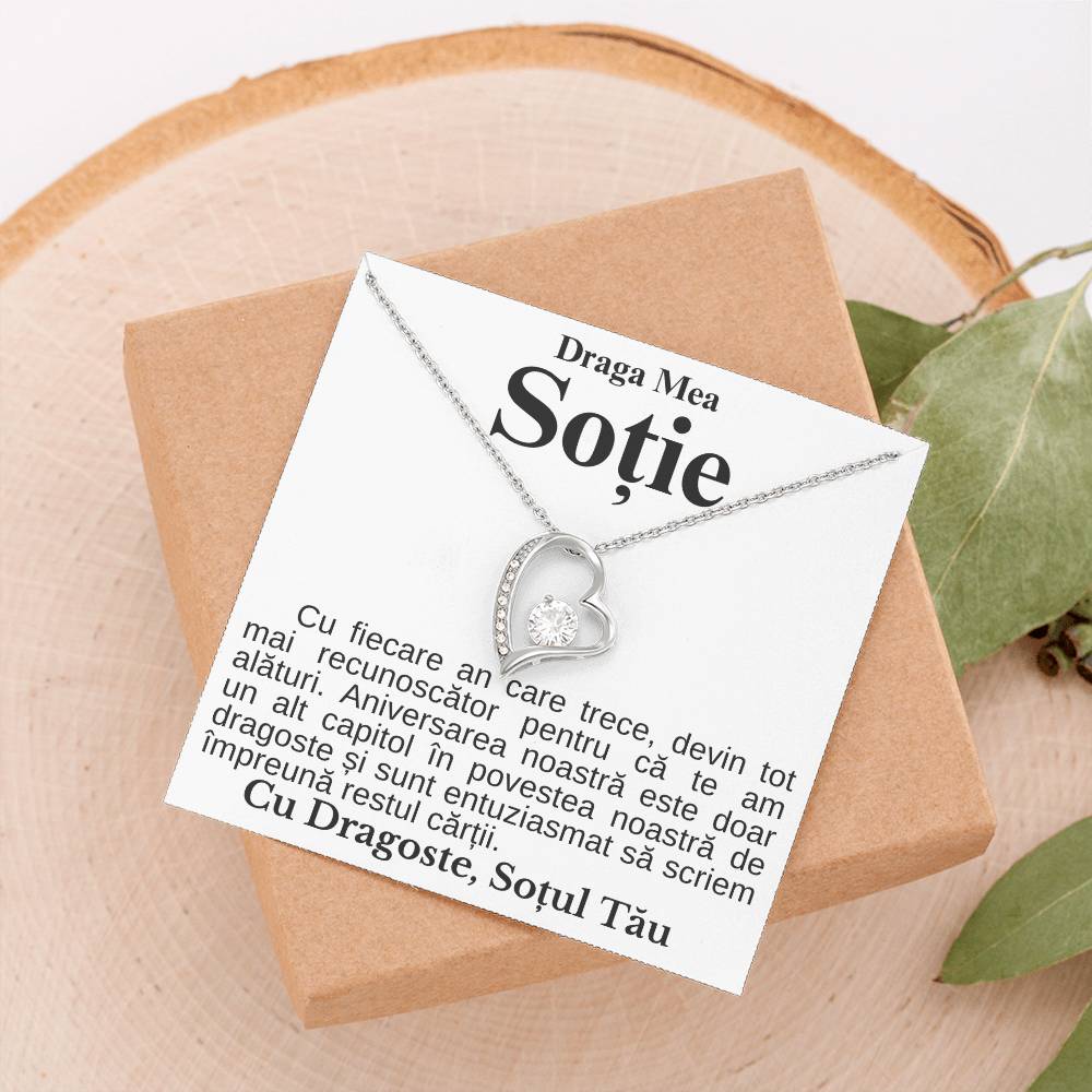 Draga Mea Soție-Colier Heart Diamond
